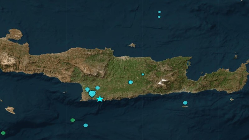 Σεισμός 5,2 Ρίχτερ στο Ηράκλειο Κρήτης