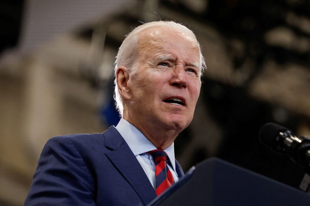 FILE PHOTO: U.S. President Biden travels to North Carolina