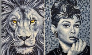 Ο καλλιτέχνης που μετατρέπει τα παλιά τζιν σε… έργα τέχνης