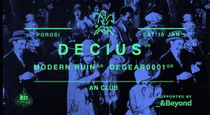 POROSI 02: Οι DECIUS live στην Αθήνα – Σάββατο 10 Ιανουαρίου 2026 | ΑΝ Club 