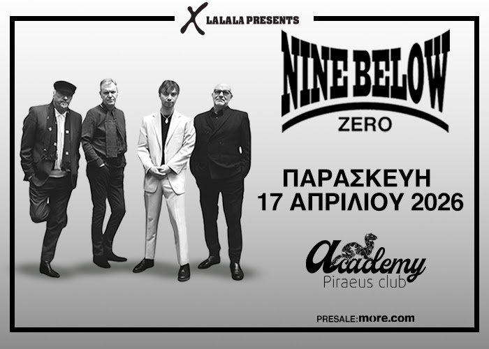 NINE BELOW ZERO | Παρασκευή 17 Απριλίου | Piraeus Club Academy | Blues on Fire: Nine Below Zero Live