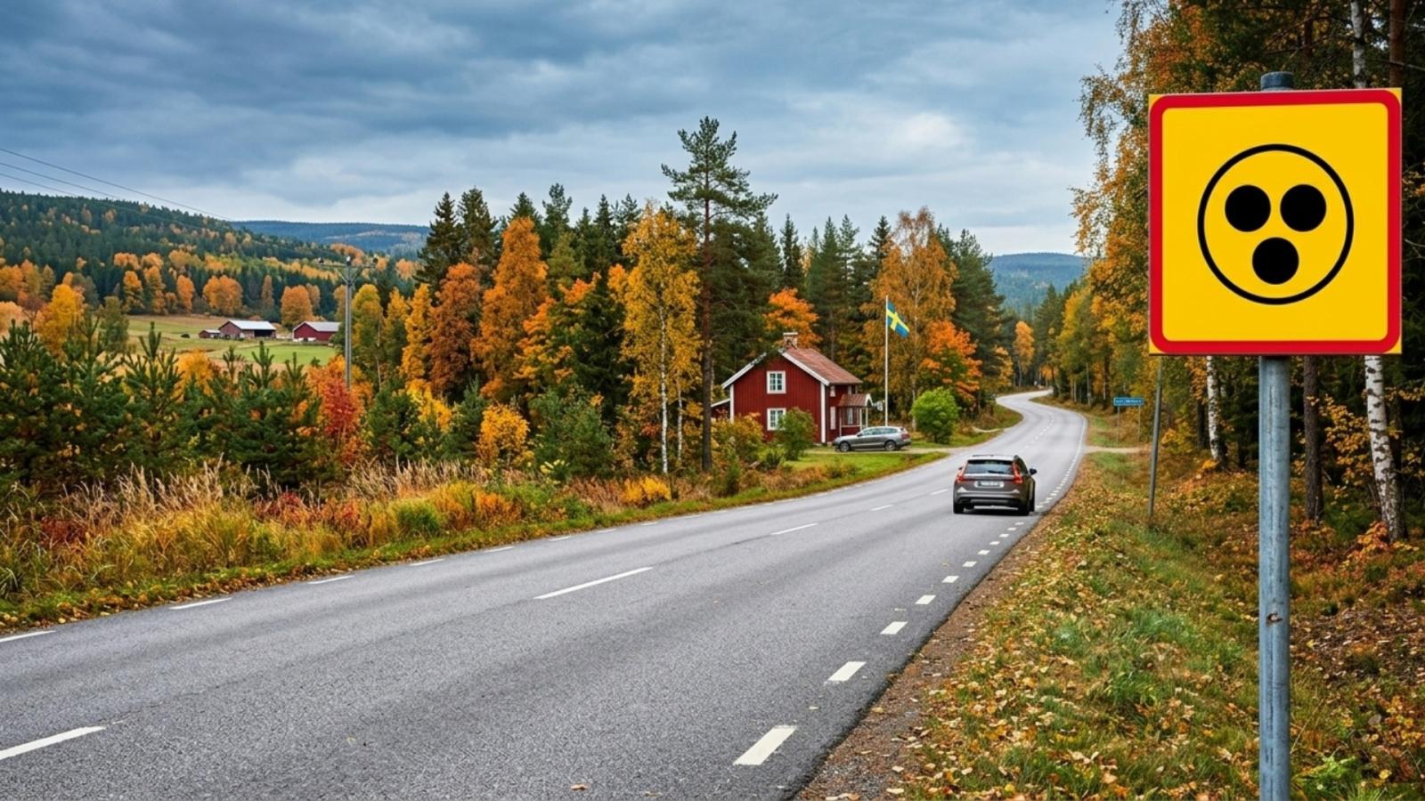 sweeden t12 road sign